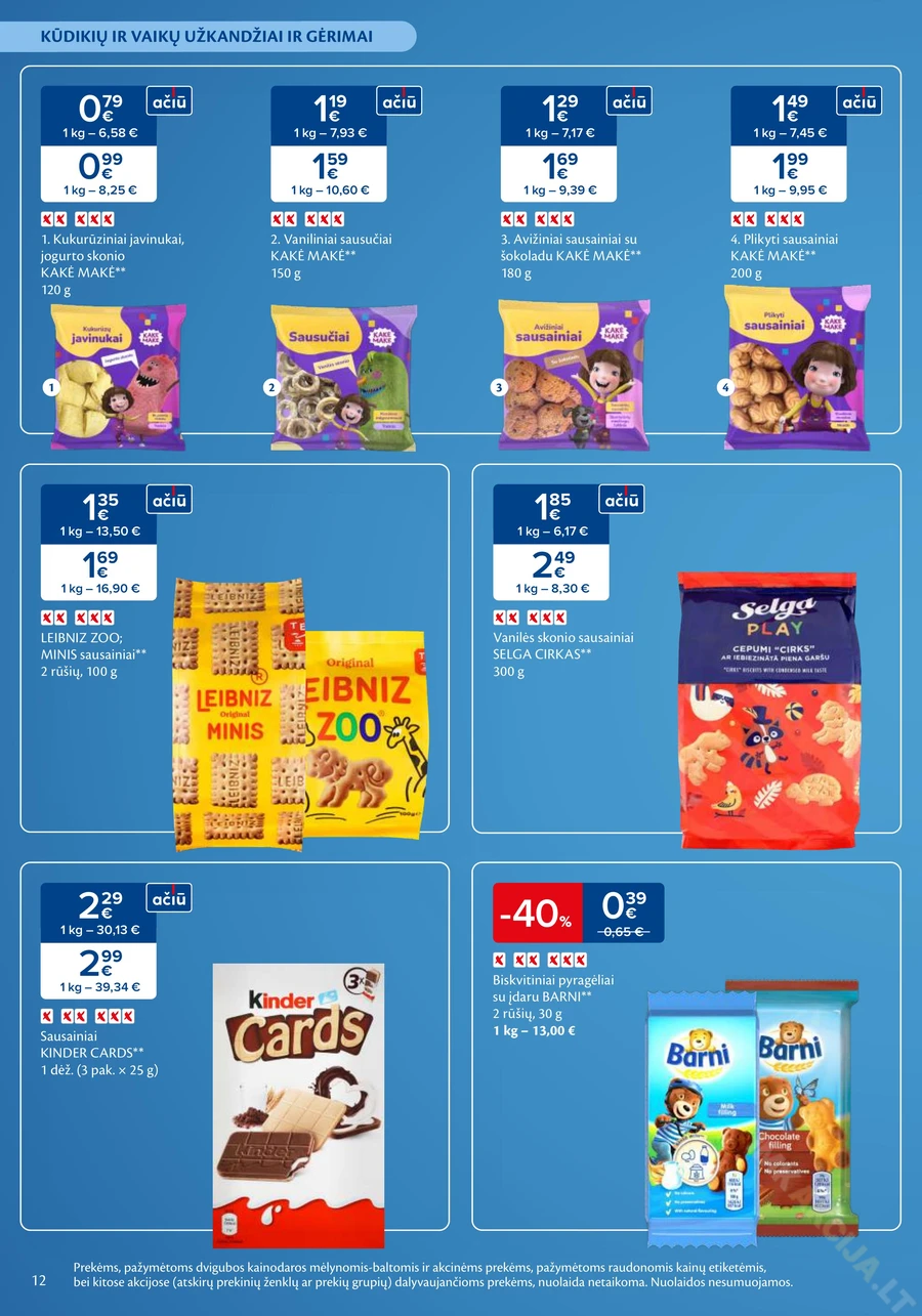 MAXIMA akcijų leidinys „Mažylių mugė“ puslapis 12