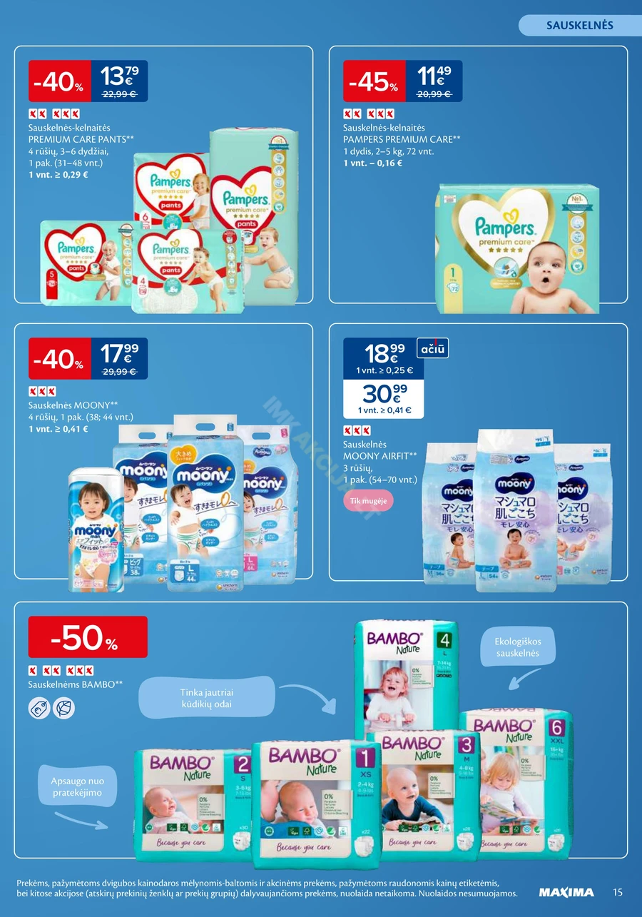 MAXIMA akcijų leidinys „Mažylių mugė“ puslapis 15