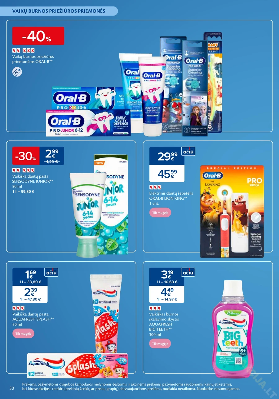 MAXIMA akcijų leidinys „Mažylių mugė“ puslapis 30