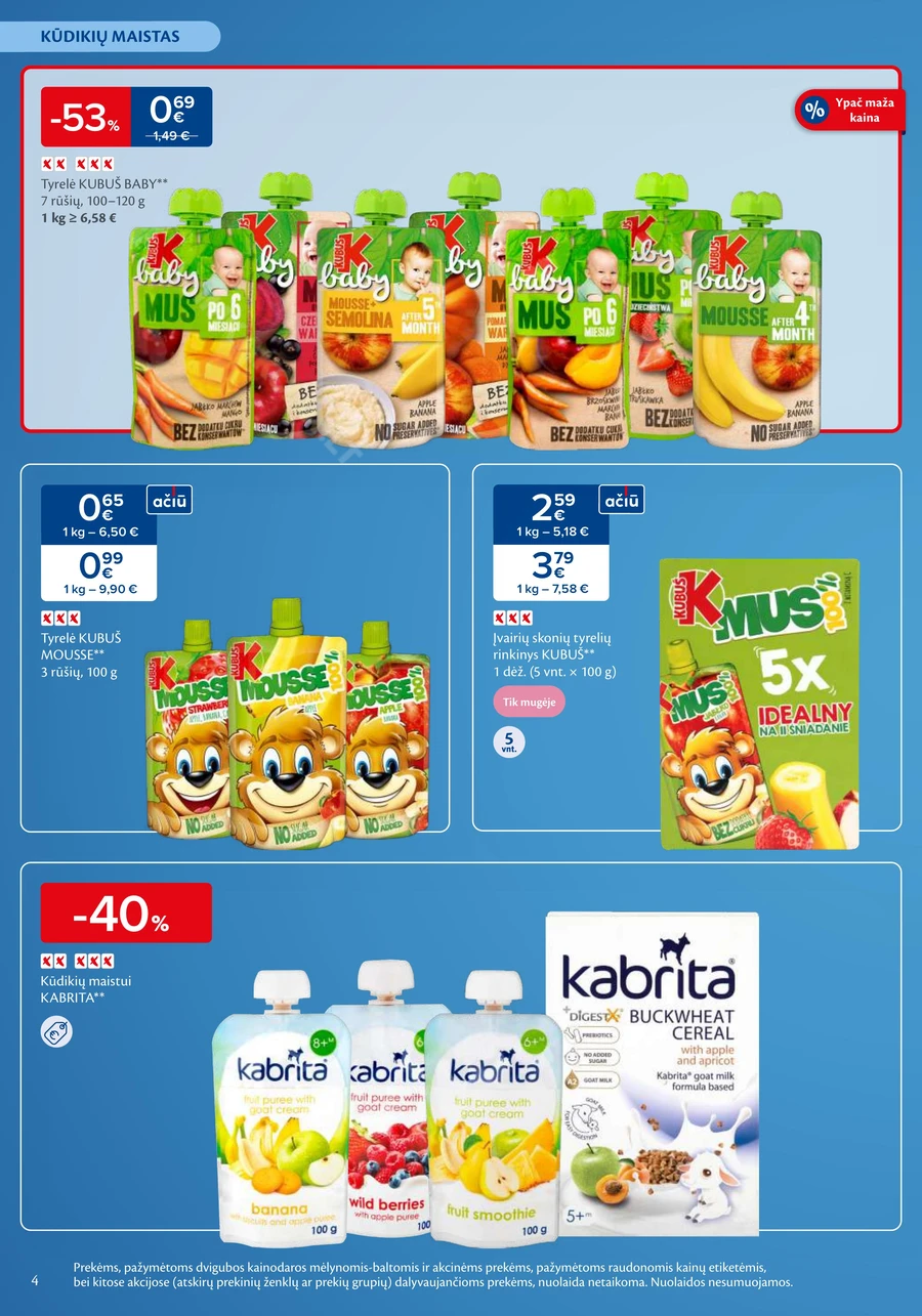 MAXIMA akcijų leidinys „Mažylių mugė“ puslapis 4