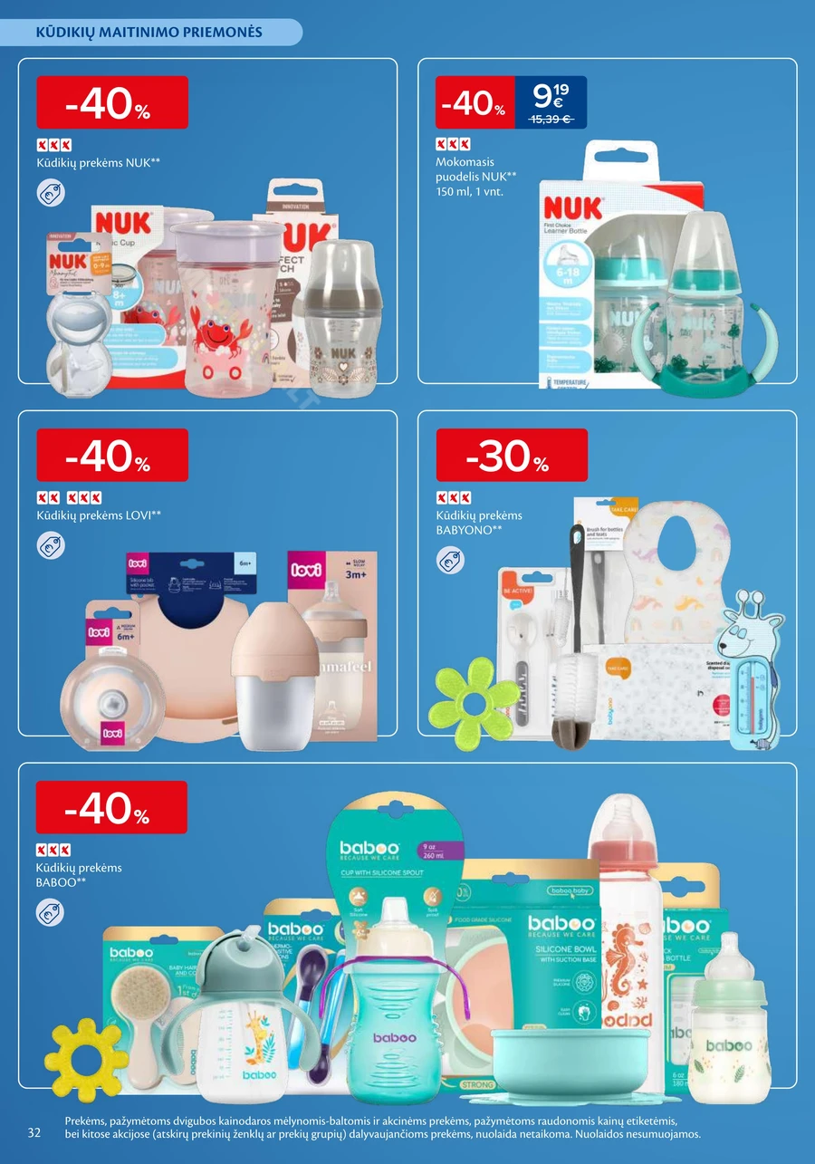 MAXIMA akcijų leidinys „Mažylių mugė“ puslapis 32