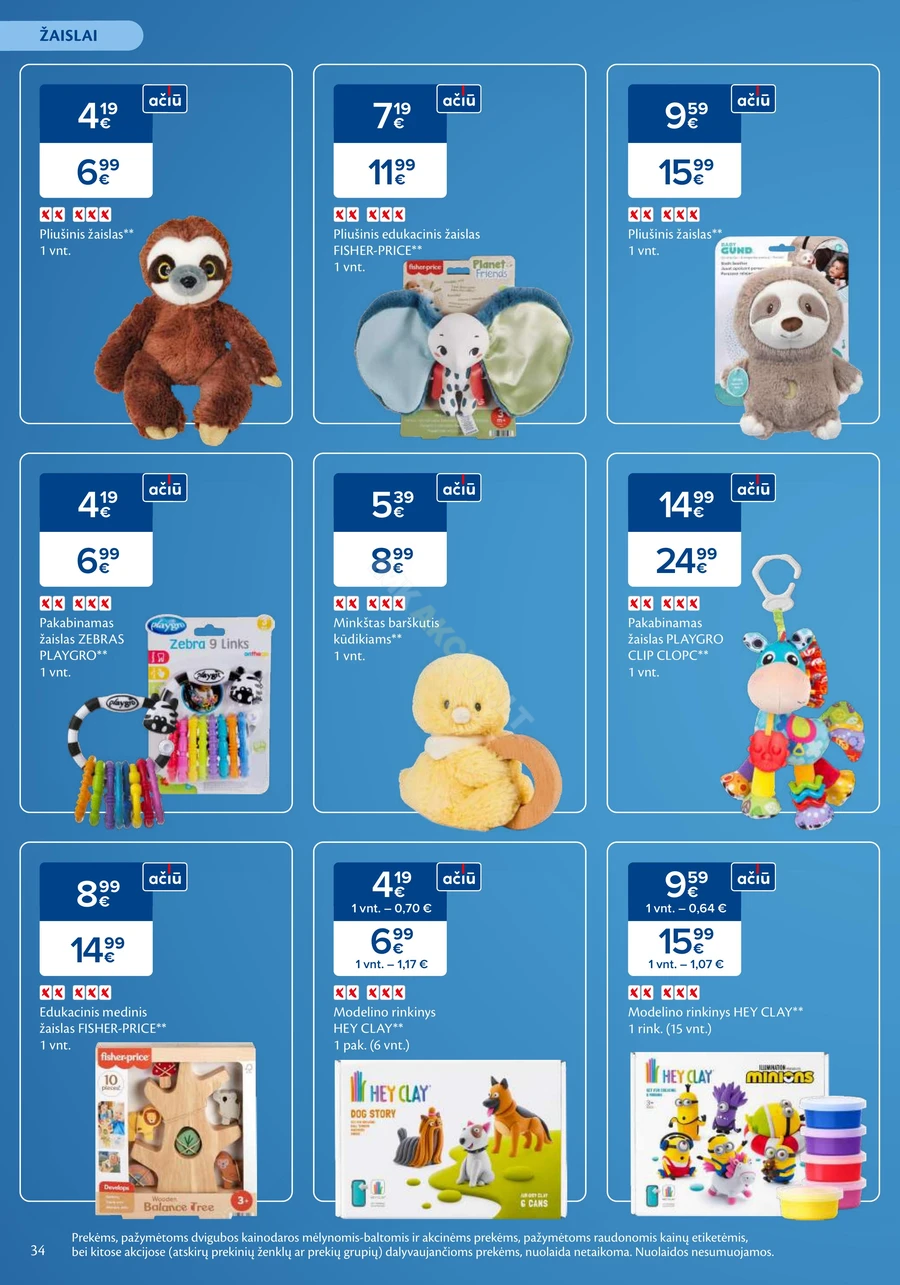 MAXIMA akcijų leidinys „Mažylių mugė“ puslapis 34