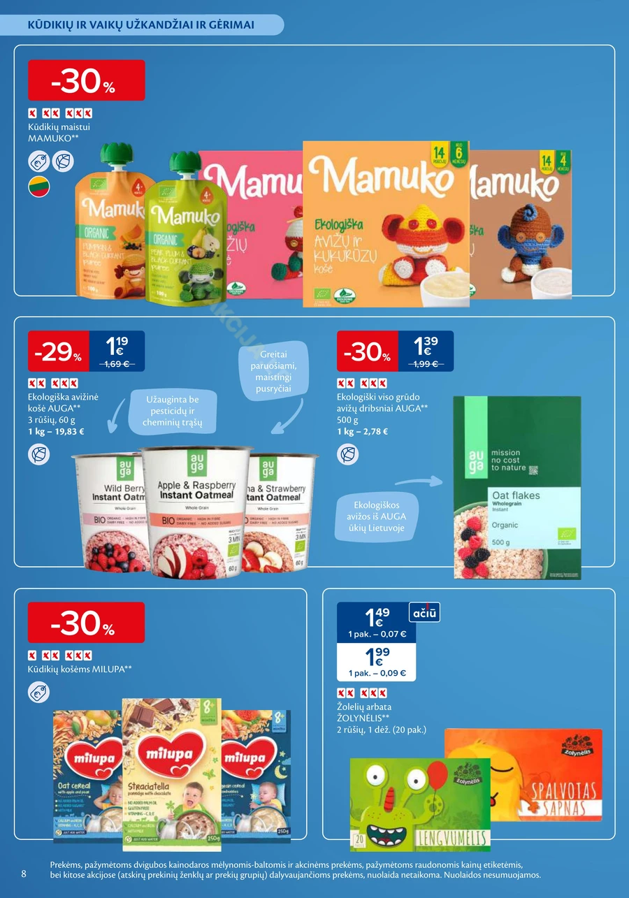 MAXIMA akcijų leidinys „Mažylių mugė“ puslapis 8