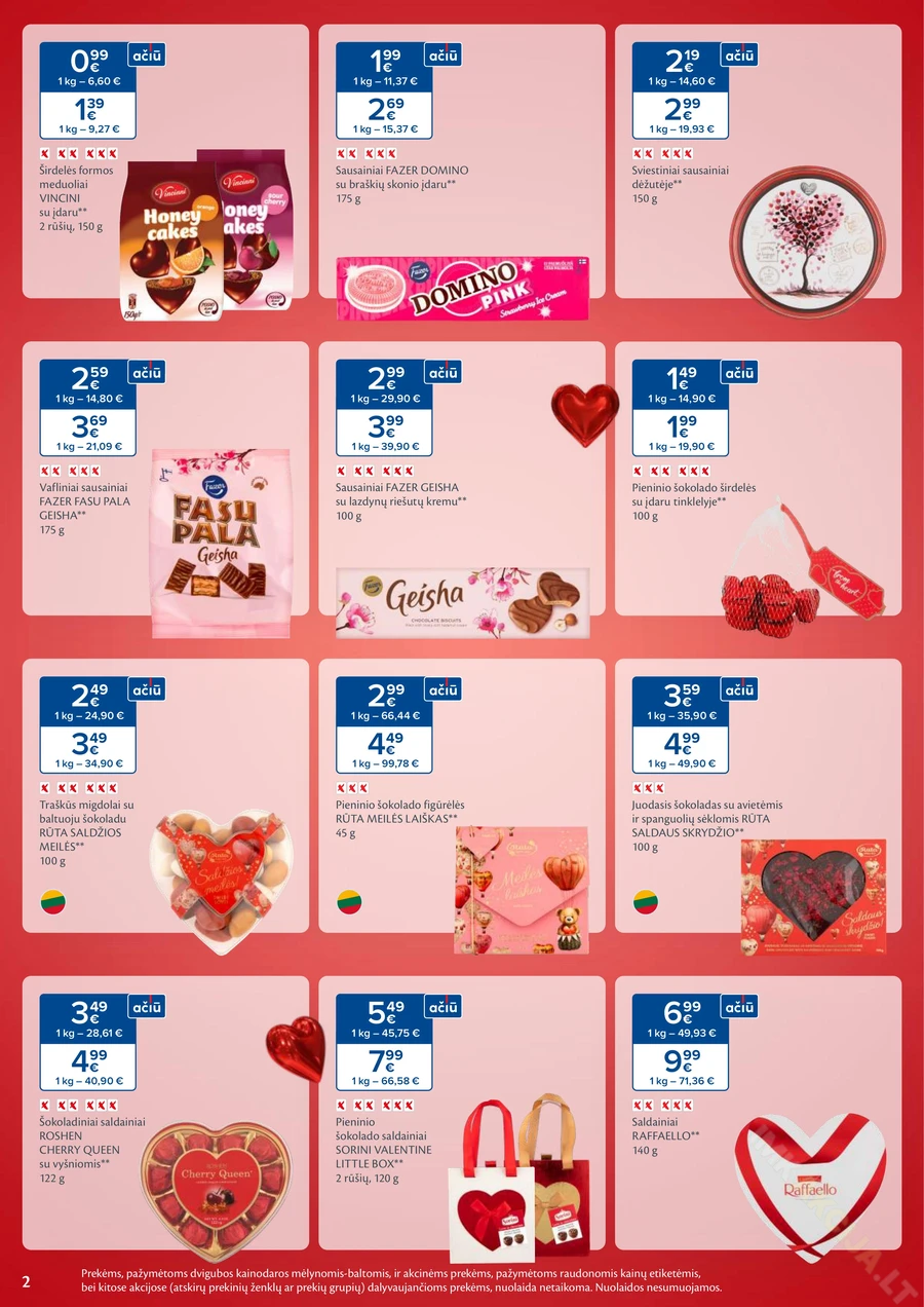 MAXIMA leidinys „Valentino mėnuo” puslapis 2