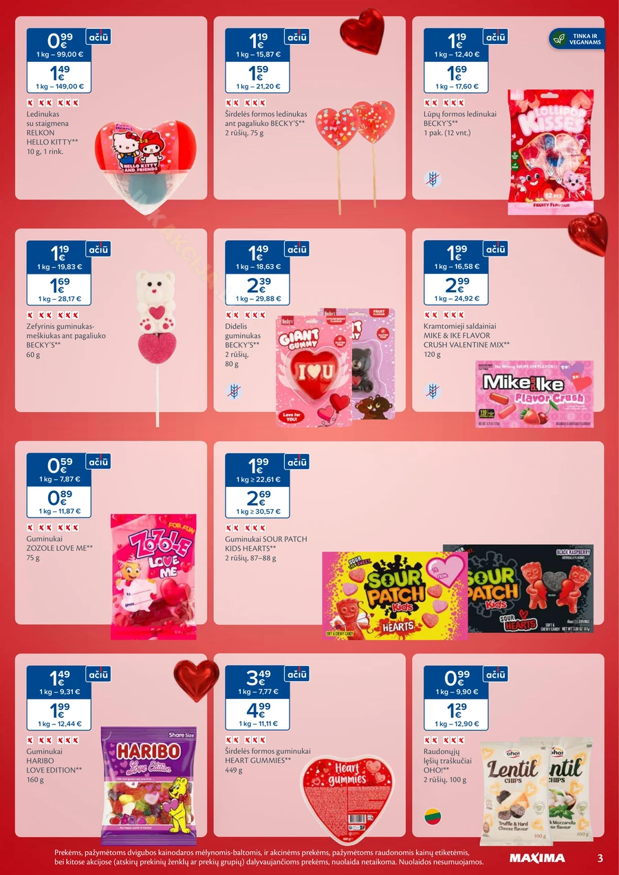 MAXIMA leidinys „Valentino mėnuo” puslapis 3
