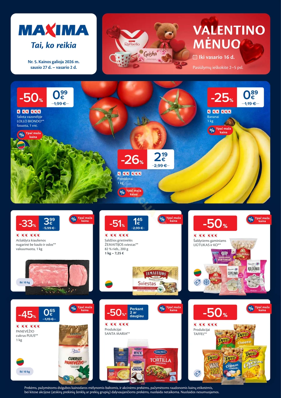 MAXIMA kaininis akcijų leidinys Nr. 5 puslapis 1