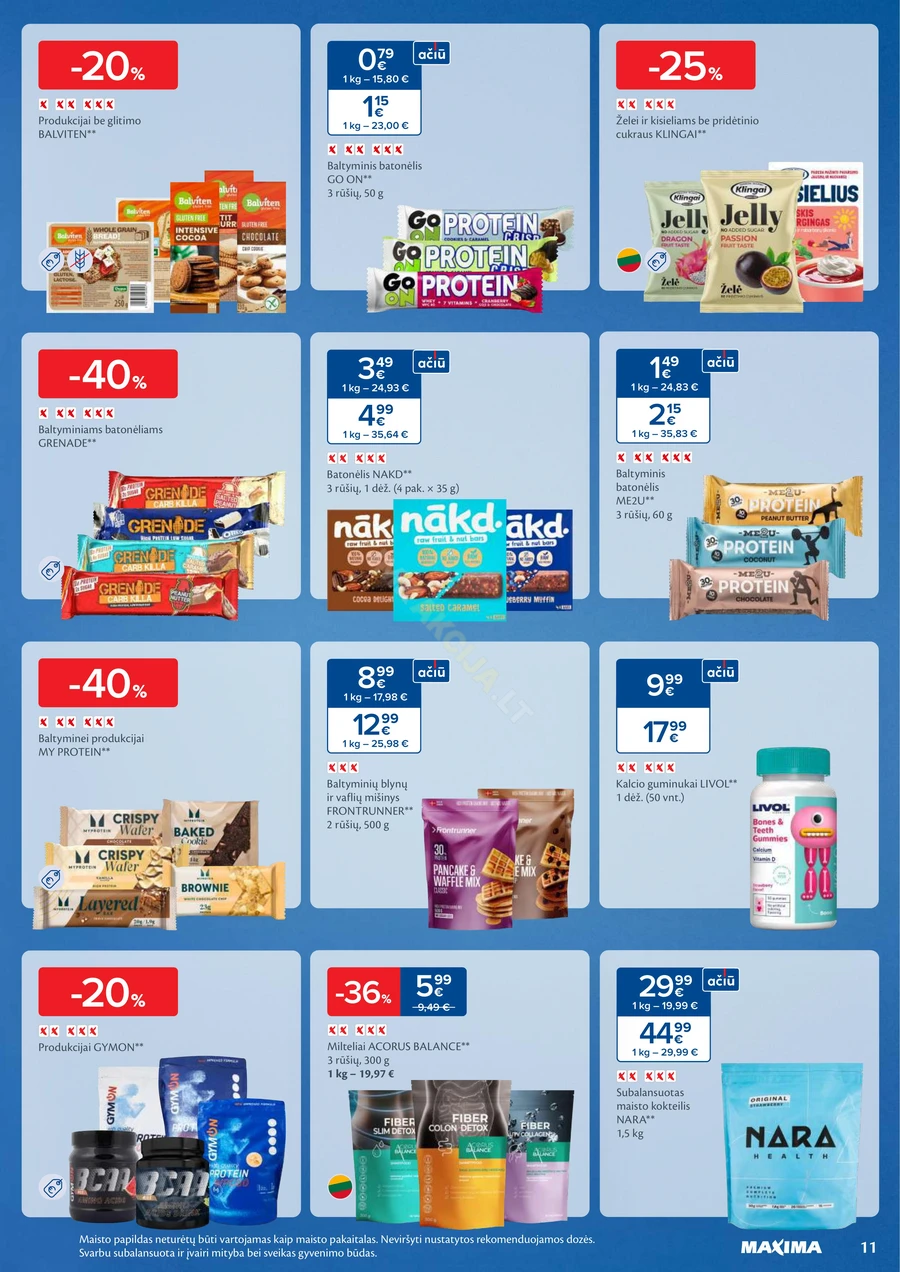 MAXIMA kaininis akcijų leidinys Nr. 5 puslapis 11