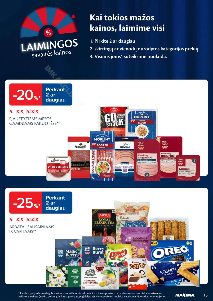 MAXIMA kaininis akcijų leidinys Nr. 5 puslapis 13