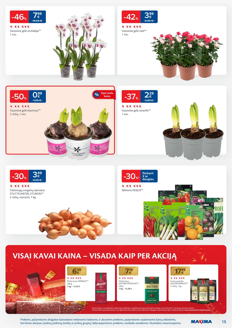 MAXIMA kaininis akcijų leidinys Nr. 5 puslapis 15