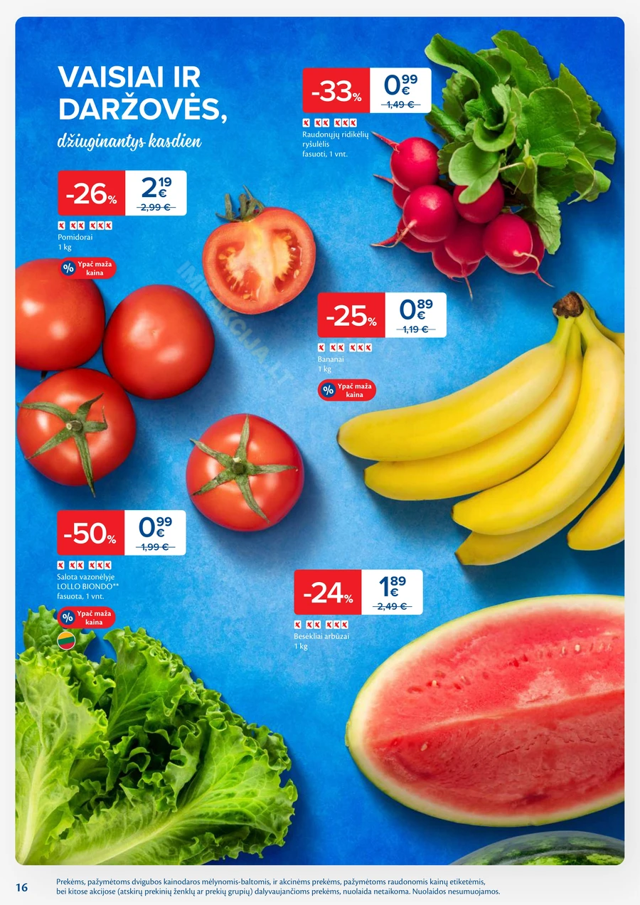 MAXIMA kaininis akcijų leidinys Nr. 5 puslapis 16