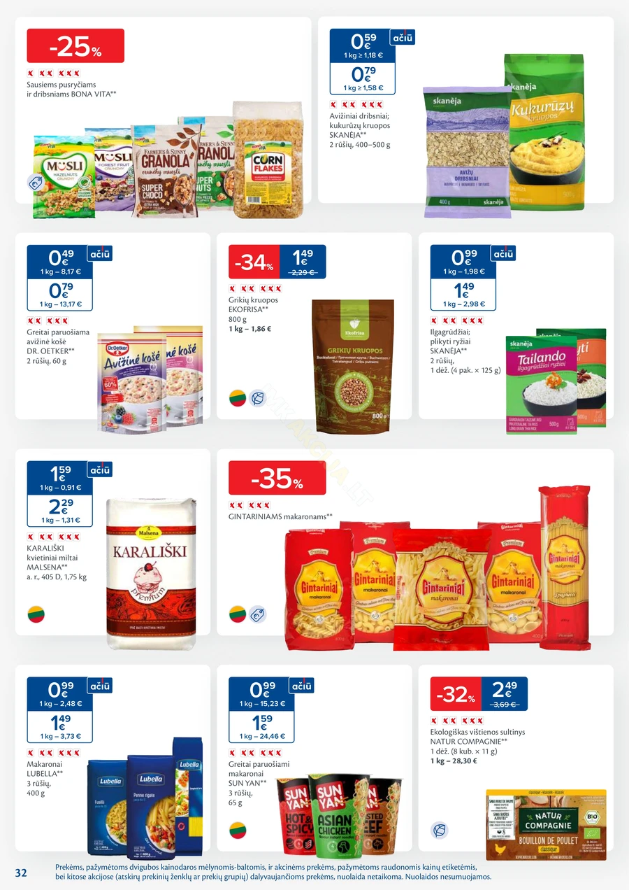 MAXIMA kaininis akcijų leidinys Nr. 5 puslapis 32