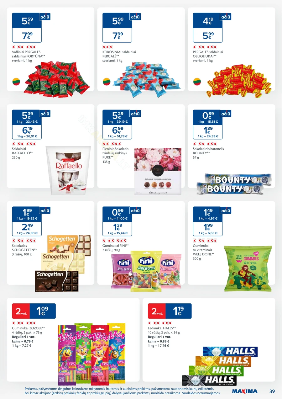 MAXIMA kaininis akcijų leidinys Nr. 5 puslapis 39