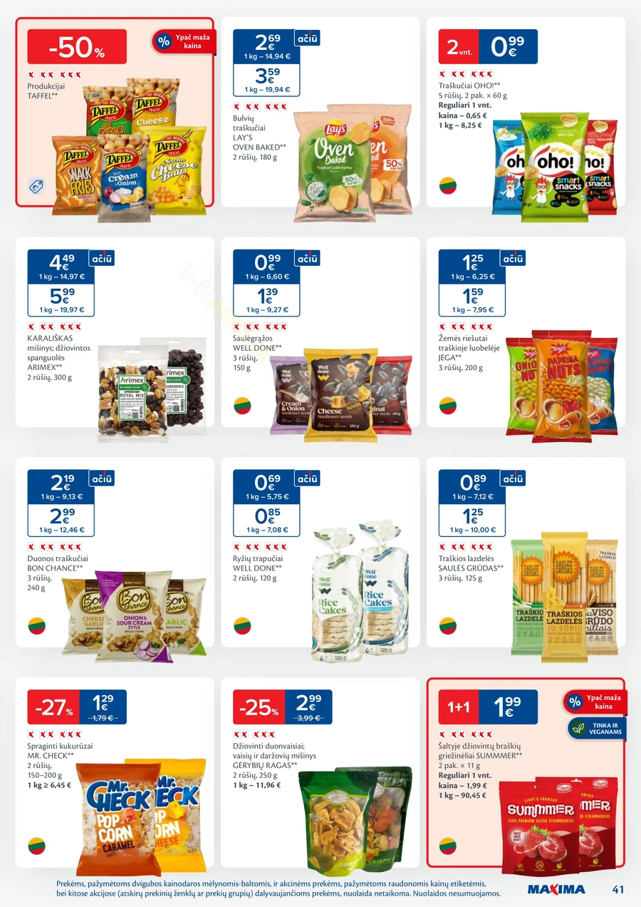 MAXIMA kaininis akcijų leidinys Nr. 5 puslapis 41
