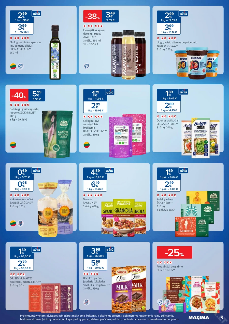 MAXIMA kaininis akcijų leidinys Nr. 5 puslapis 9