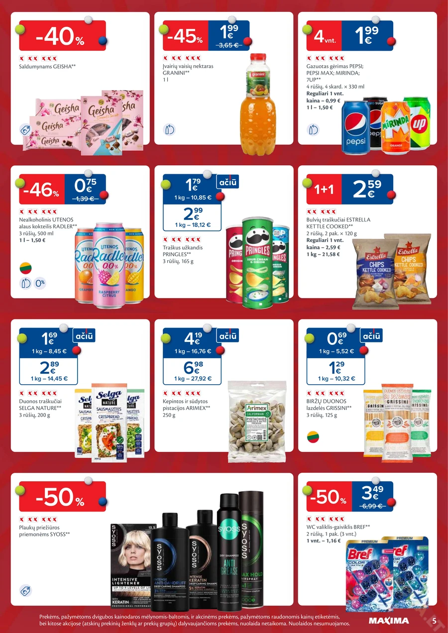 MAXIMA akcijų leidinys „Anekdotas, o ne kaina“ puslapis 5