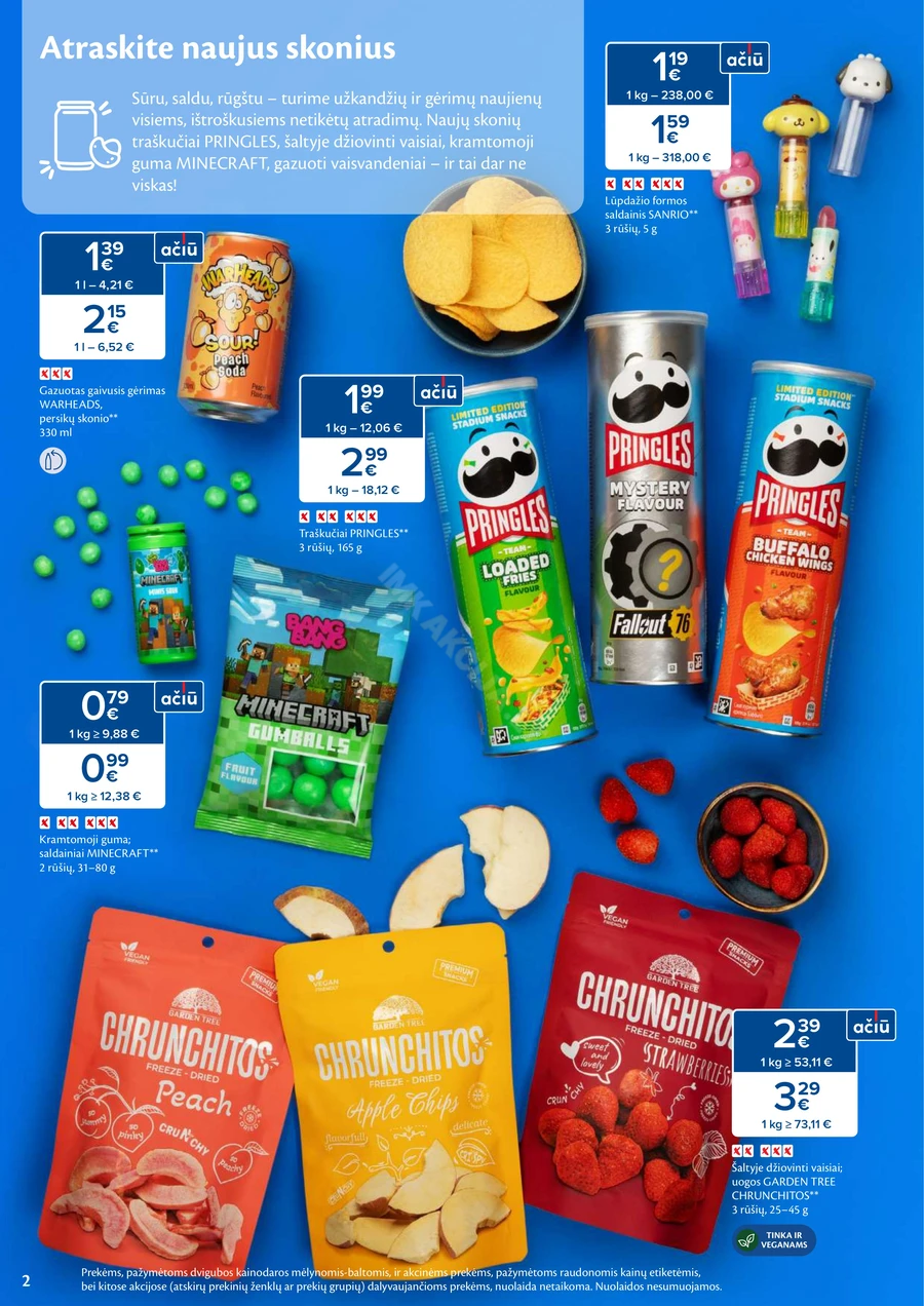 MAXIMA akcijų leidinys „Saldumynų ir užkandžių mėnuo“ puslapis 2