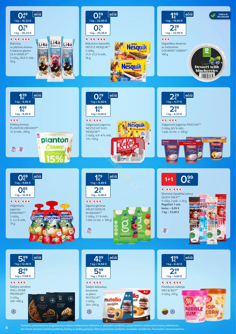 MAXIMA akcijų leidinys „Saldumynų ir užkandžių mėnuo“ puslapis 6