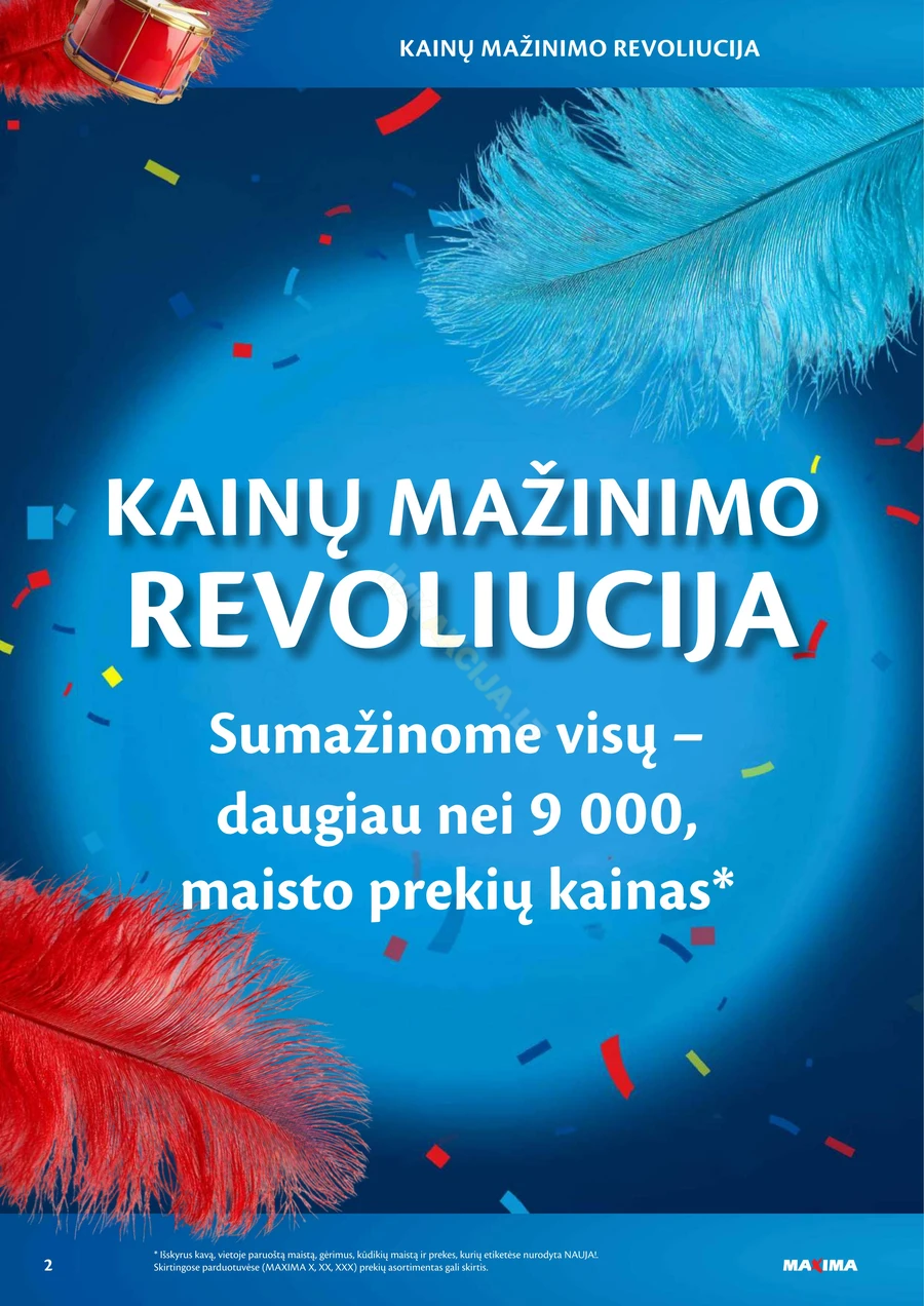 MAXIMA leidinys „Kainų mažinimo revoliucija“ puslapis 2