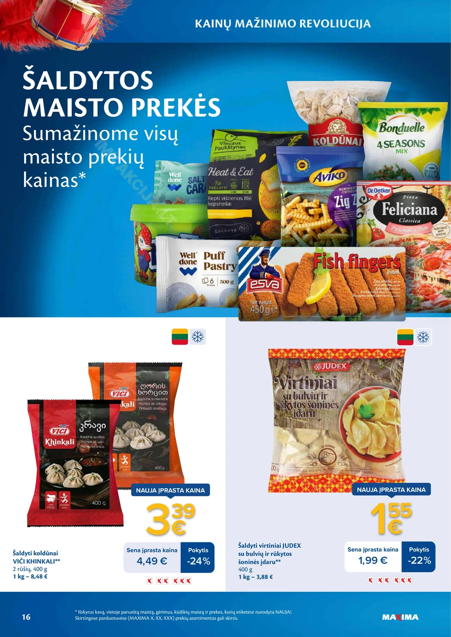 MAXIMA leidinys „Kainų mažinimo revoliucija“ puslapis 16