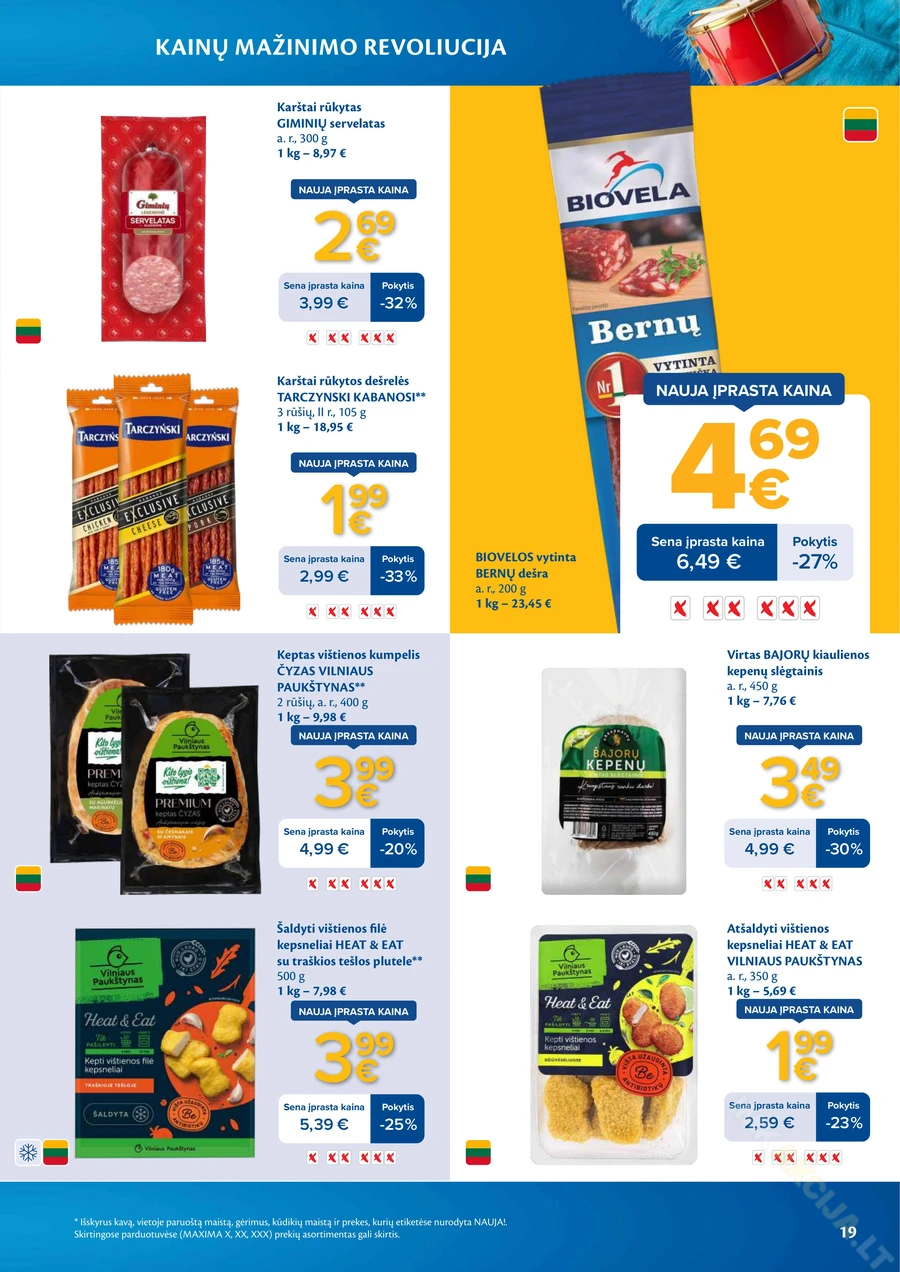 MAXIMA leidinys „Kainų mažinimo revoliucija“ puslapis 19