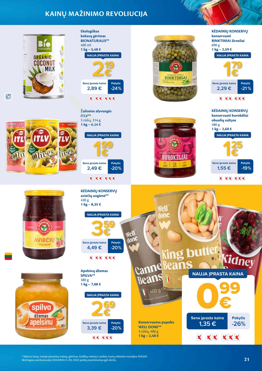 MAXIMA leidinys „Kainų mažinimo revoliucija“ puslapis 21