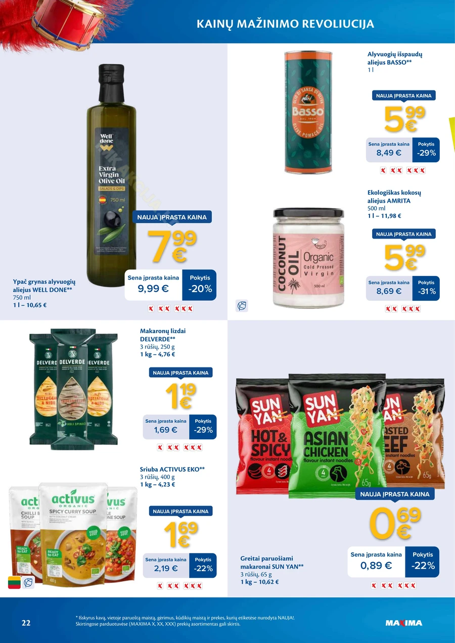 MAXIMA leidinys „Kainų mažinimo revoliucija“ puslapis 22