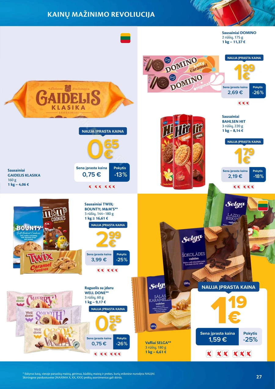MAXIMA leidinys „Kainų mažinimo revoliucija“ puslapis 27