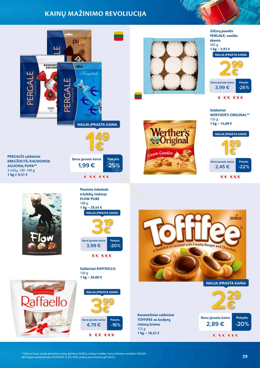 MAXIMA leidinys „Kainų mažinimo revoliucija“ puslapis 29