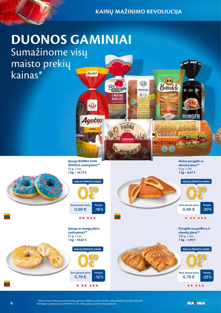 MAXIMA leidinys „Kainų mažinimo revoliucija“ puslapis 6
