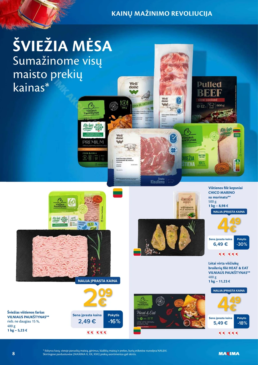 MAXIMA leidinys „Kainų mažinimo revoliucija“ puslapis 8
