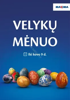 MAXIMA akcijų leidinys „Velykų mėnuo“