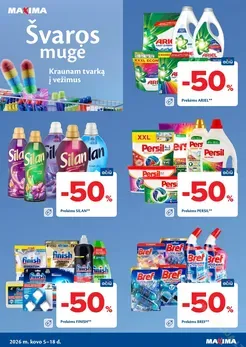 MAXIMA akcijų leidinys „Švaros mugė“