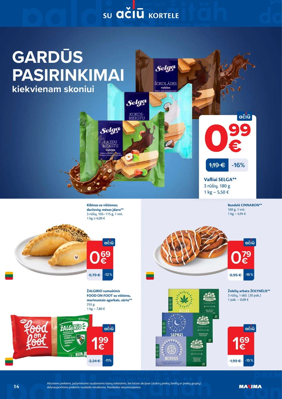 MAXIMA akcijų leidinys Nr. 12 puslapis 14