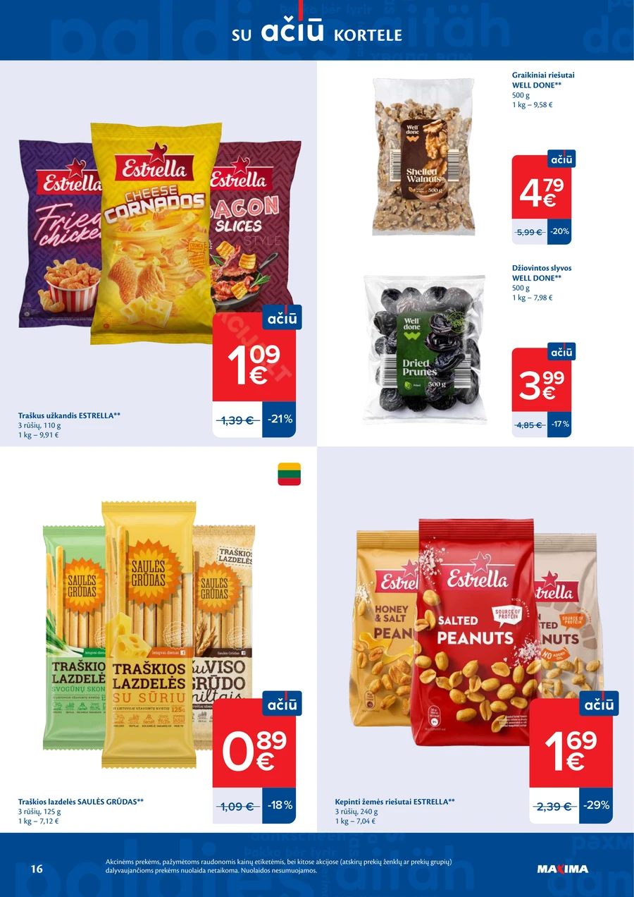 MAXIMA akcijų leidinys Nr. 12 puslapis 16