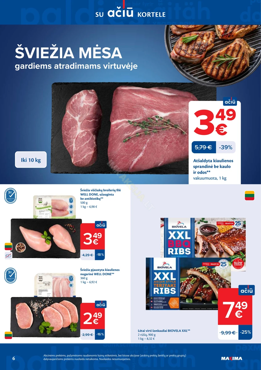 MAXIMA akcijų leidinys Nr. 12 puslapis 6