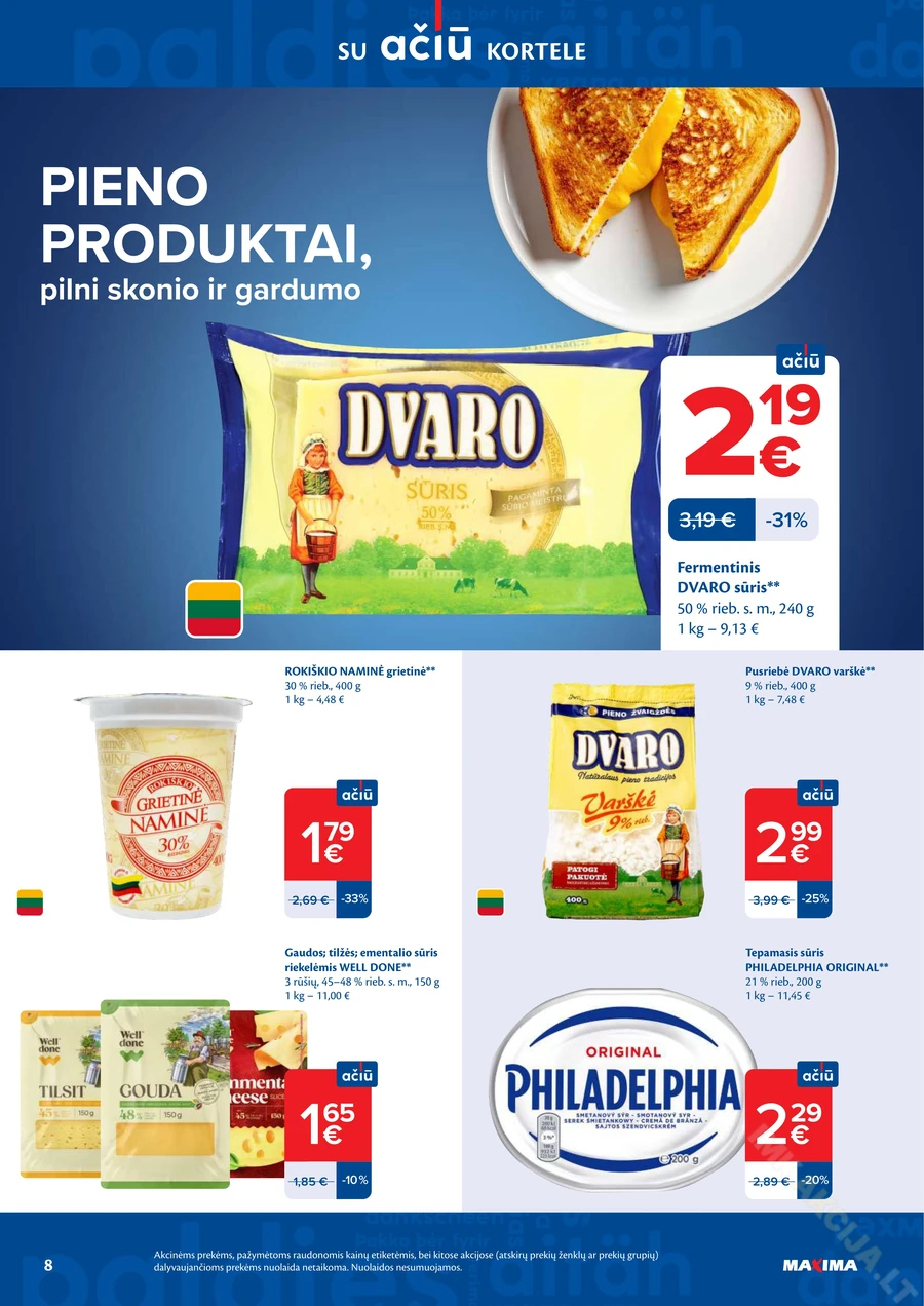 MAXIMA akcijų leidinys Nr. 12 puslapis 8