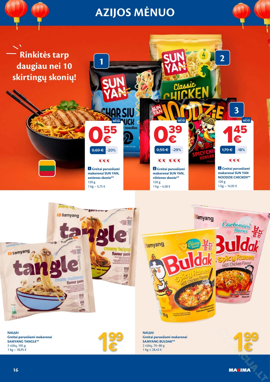 MAXIMA akcijų leidinys „Azijos mėnuo“ puslapis 16