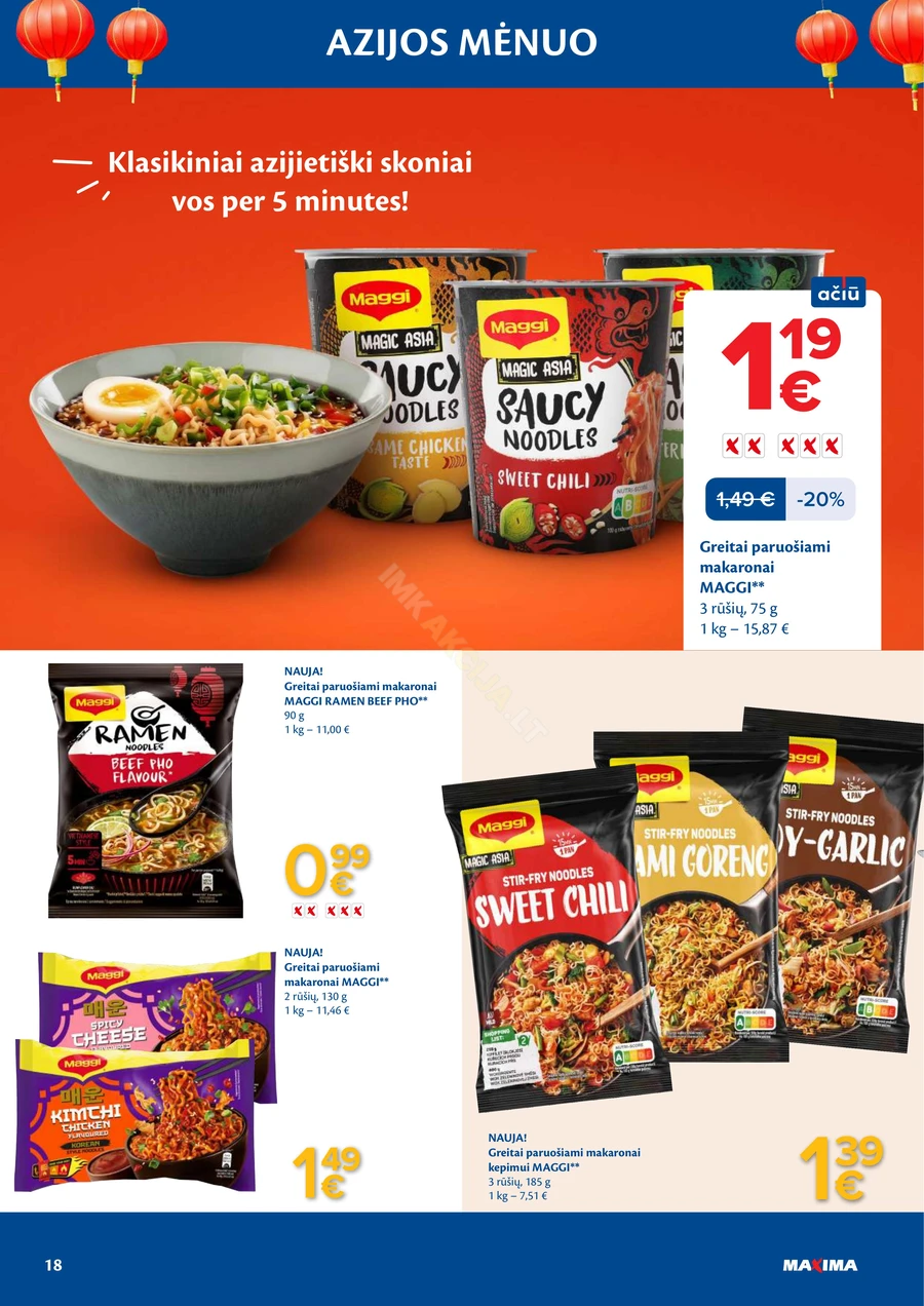 MAXIMA akcijų leidinys „Azijos mėnuo“ puslapis 18