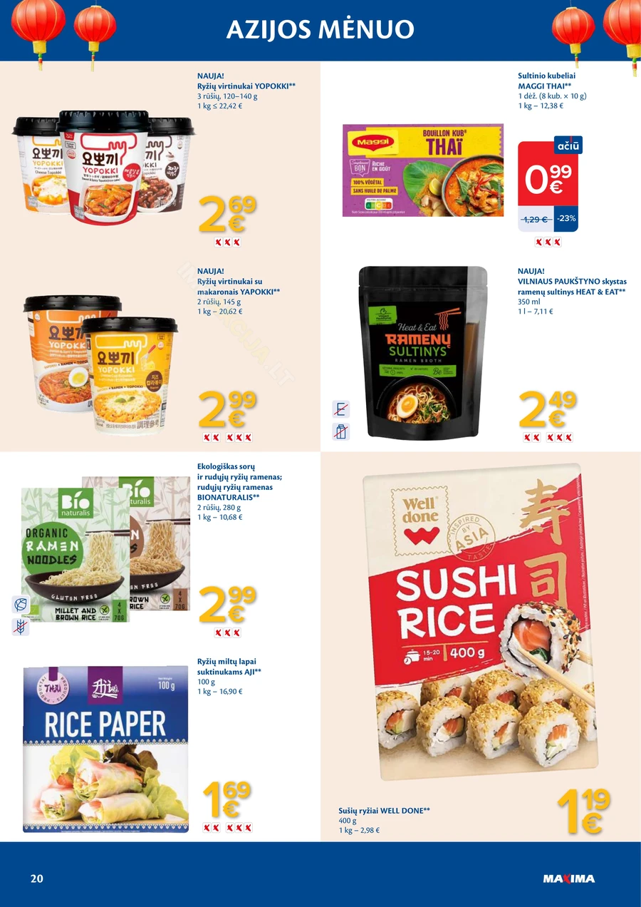 MAXIMA akcijų leidinys „Azijos mėnuo“ puslapis 20
