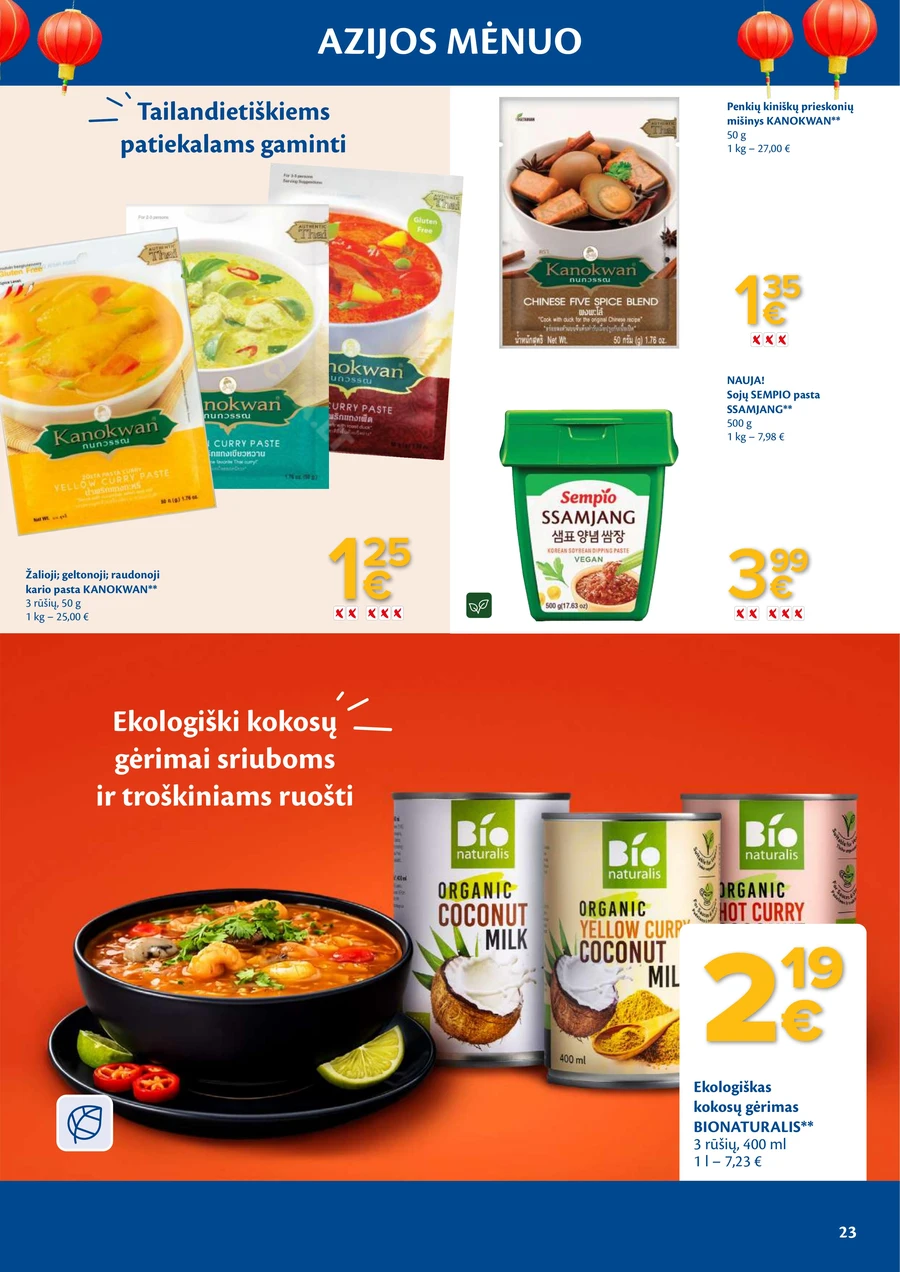 MAXIMA akcijų leidinys „Azijos mėnuo“ puslapis 23