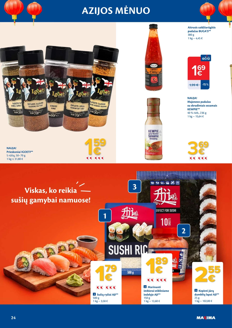 MAXIMA akcijų leidinys „Azijos mėnuo“ puslapis 24