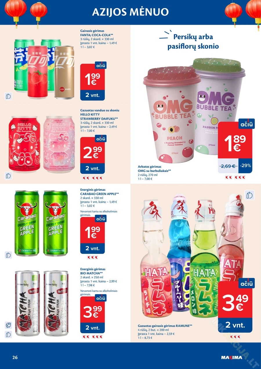 MAXIMA akcijų leidinys „Azijos mėnuo“ puslapis 26