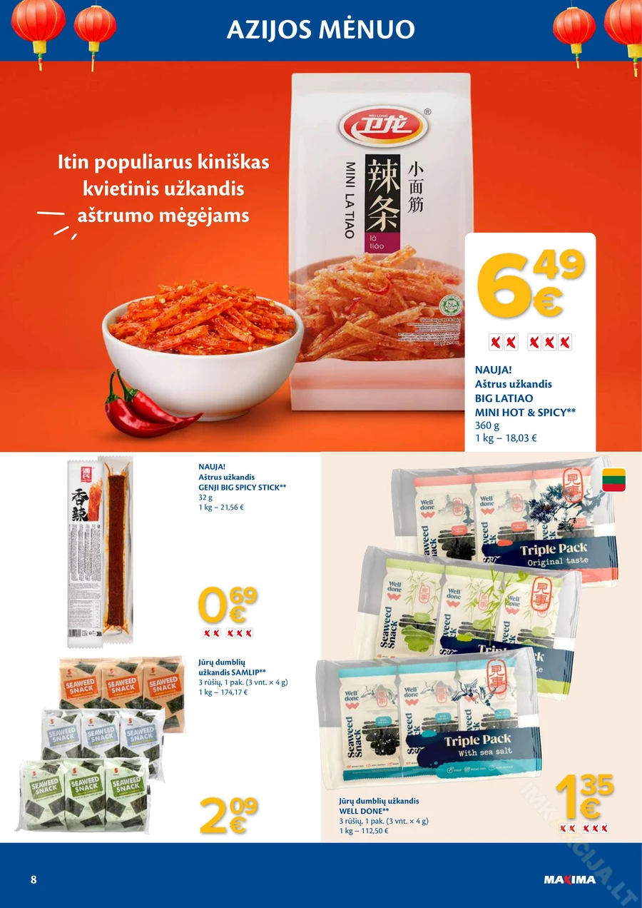MAXIMA akcijų leidinys „Azijos mėnuo“ puslapis 8
