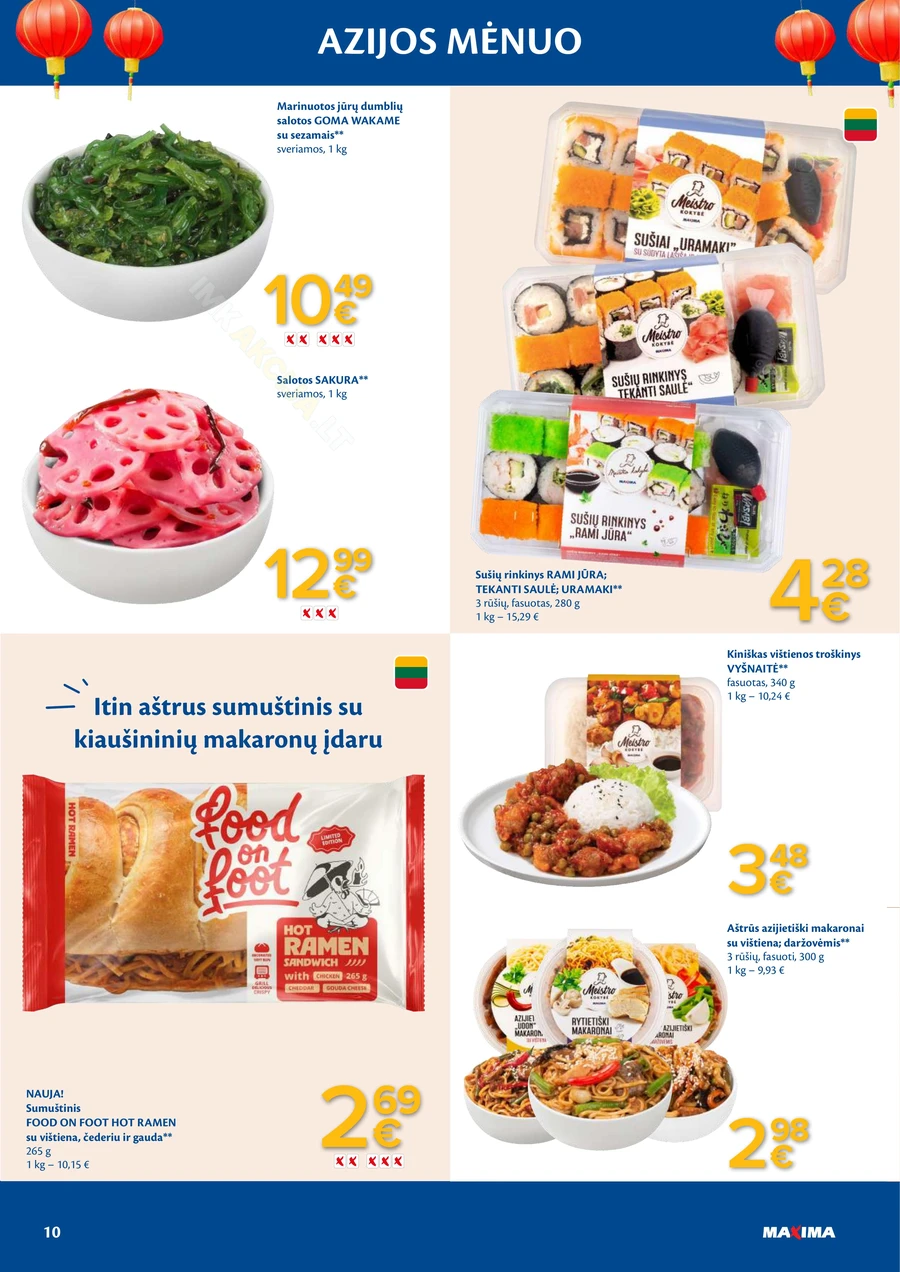 MAXIMA akcijų leidinys „Azijos mėnuo“ puslapis 10
