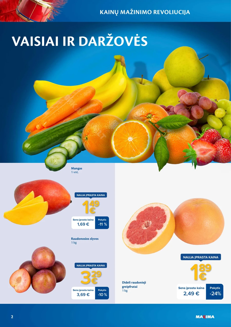 MAXIMA leidinys „Kainų mažinimo revoliucija“ puslapis 2