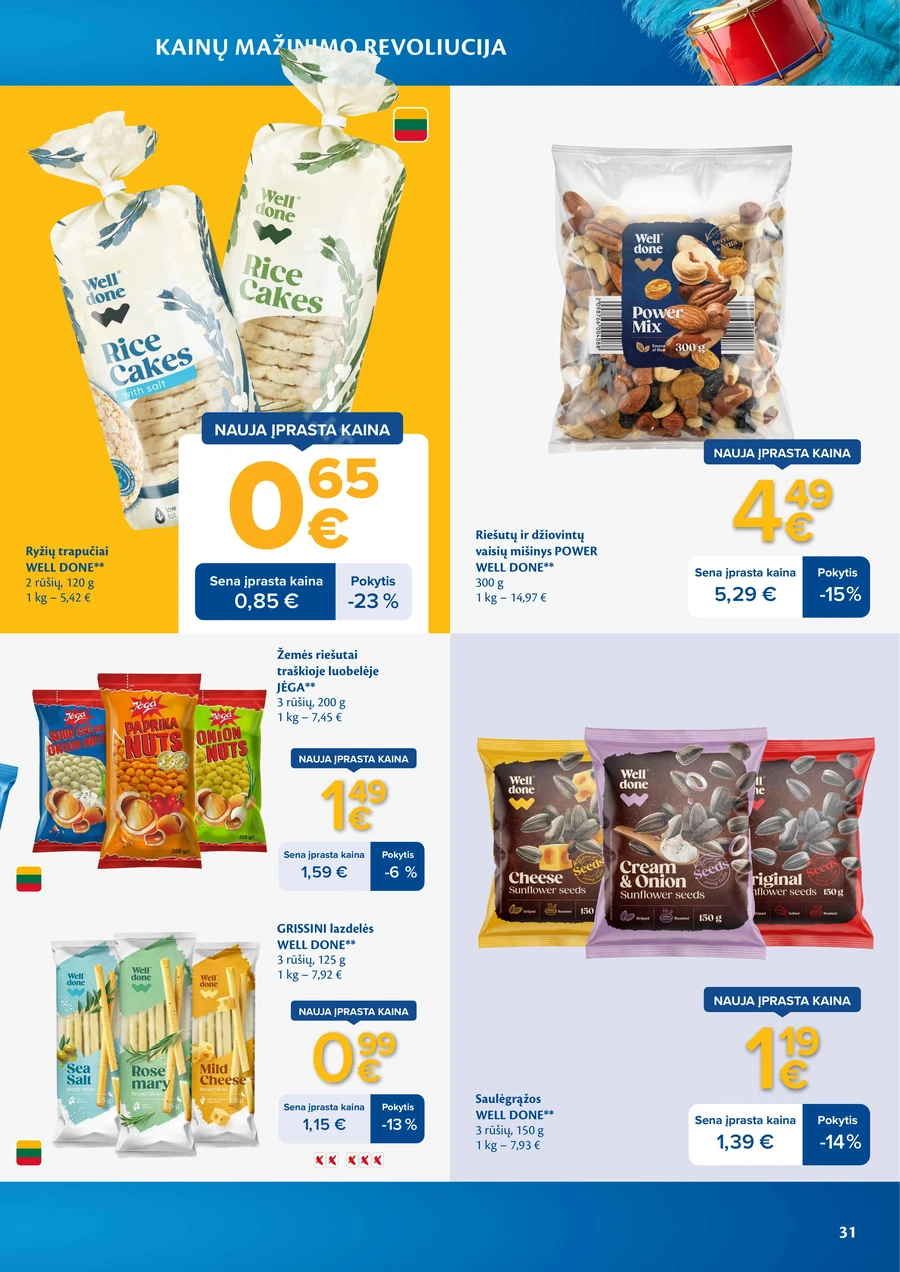MAXIMA leidinys „Kainų mažinimo revoliucija“ puslapis 31