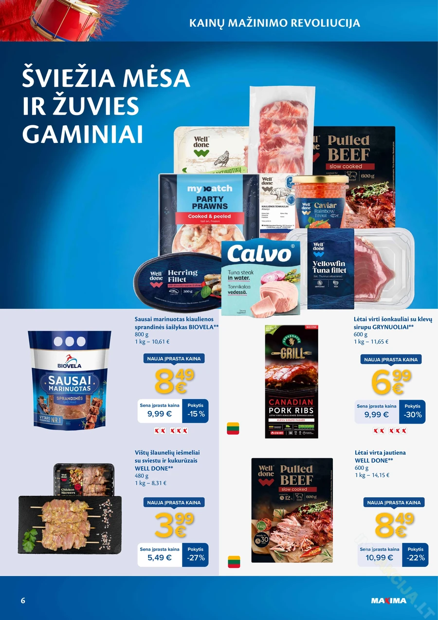 MAXIMA leidinys „Kainų mažinimo revoliucija“ puslapis 6