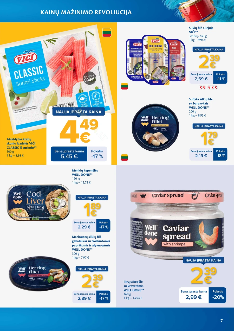MAXIMA leidinys „Kainų mažinimo revoliucija“ puslapis 7