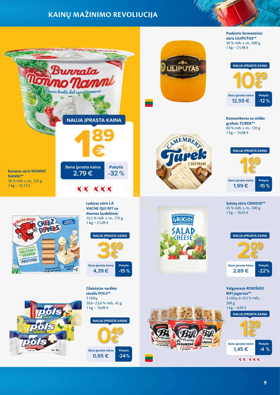 MAXIMA leidinys „Kainų mažinimo revoliucija“ puslapis 9