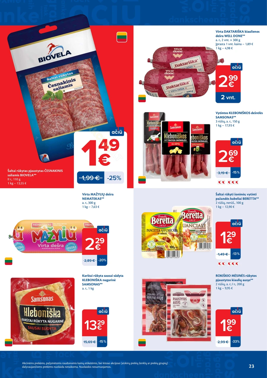 MAXIMA akcijų leidinys Nr. 17 puslapis 23